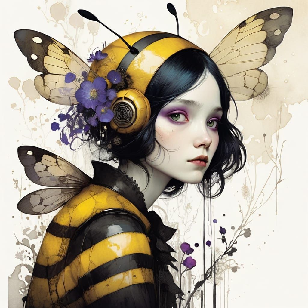 Surreal Floral Landscape in Whimsical Style