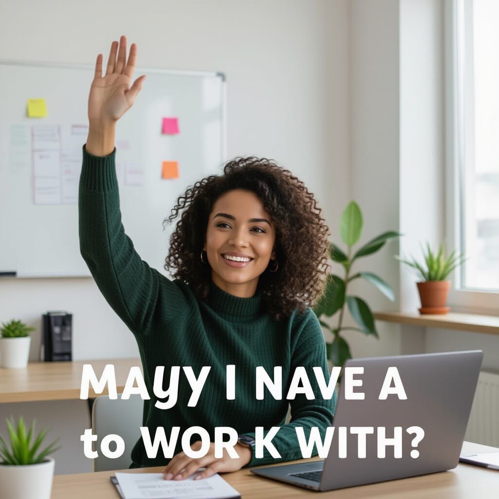 Abstract Hand Raised in Digital Art Style