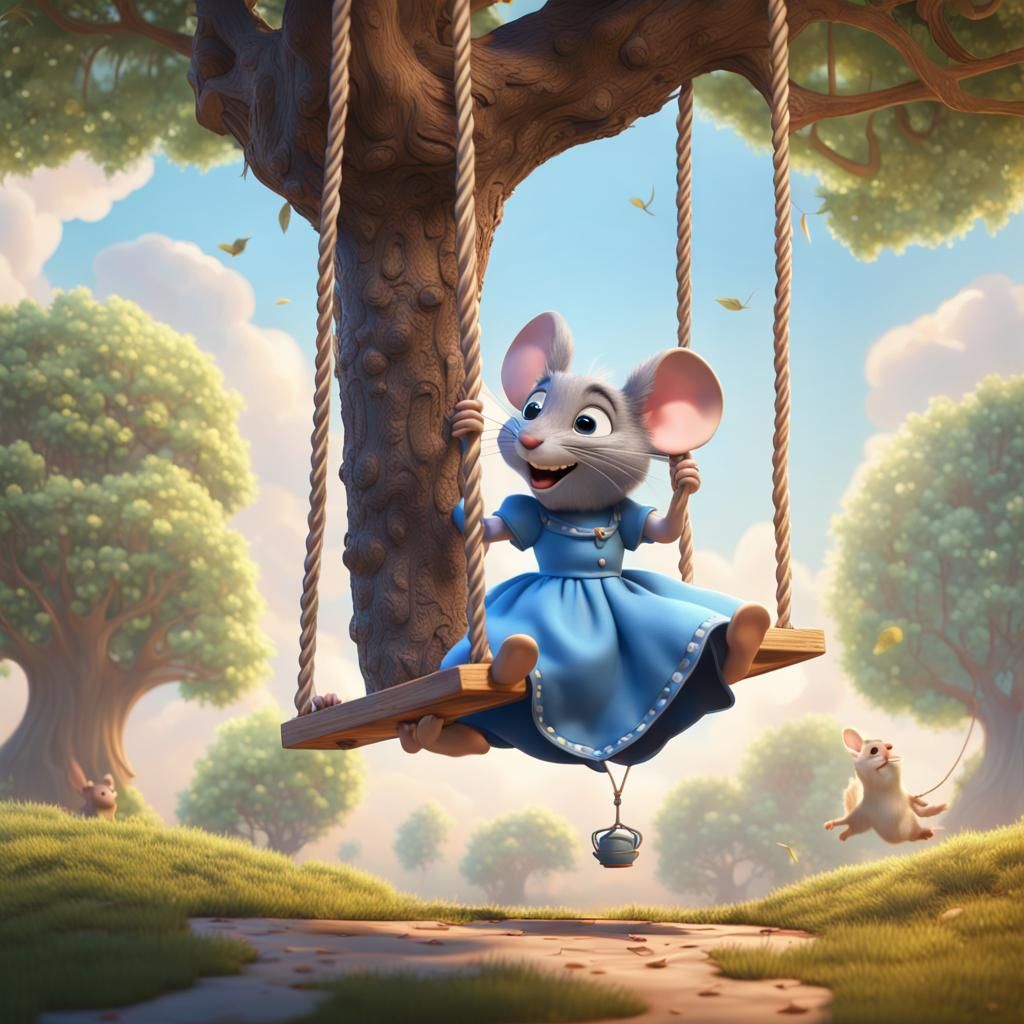 A adorable intricately meticulously hyper detailed mouse dre...