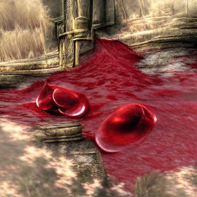 Realistic Blood Close-Up Photograph