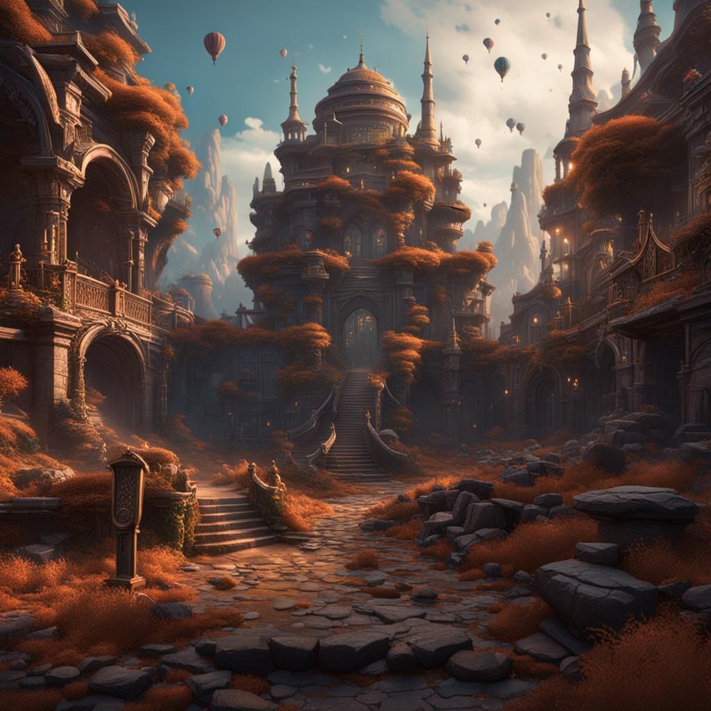 Detailed Matte Painting of Procrastination in Deep Color