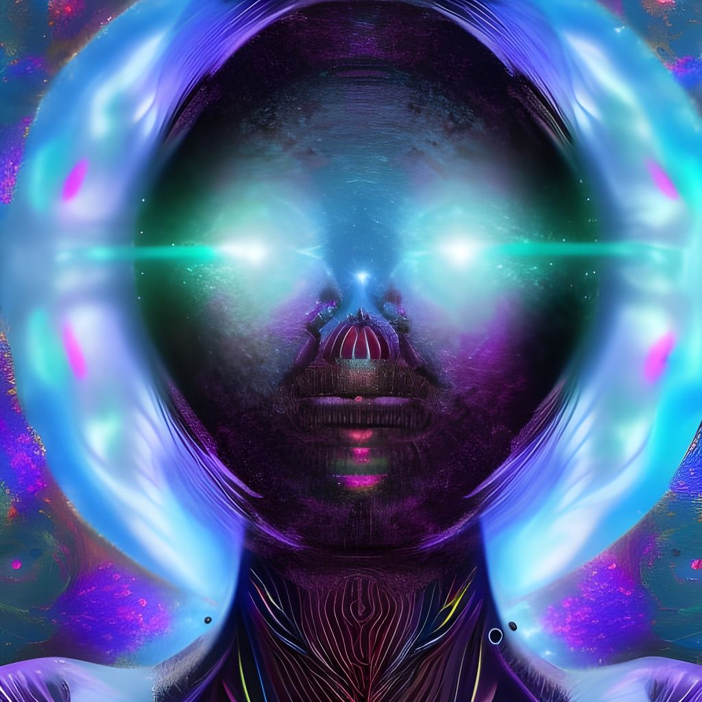 Holographic Alien Gazing into Crystal Ball
