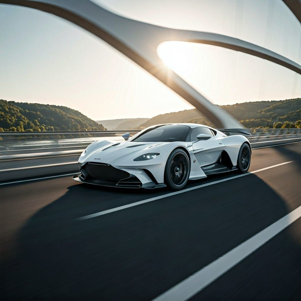 Epic Futuristic Hypercar Stunts Over Rhône River