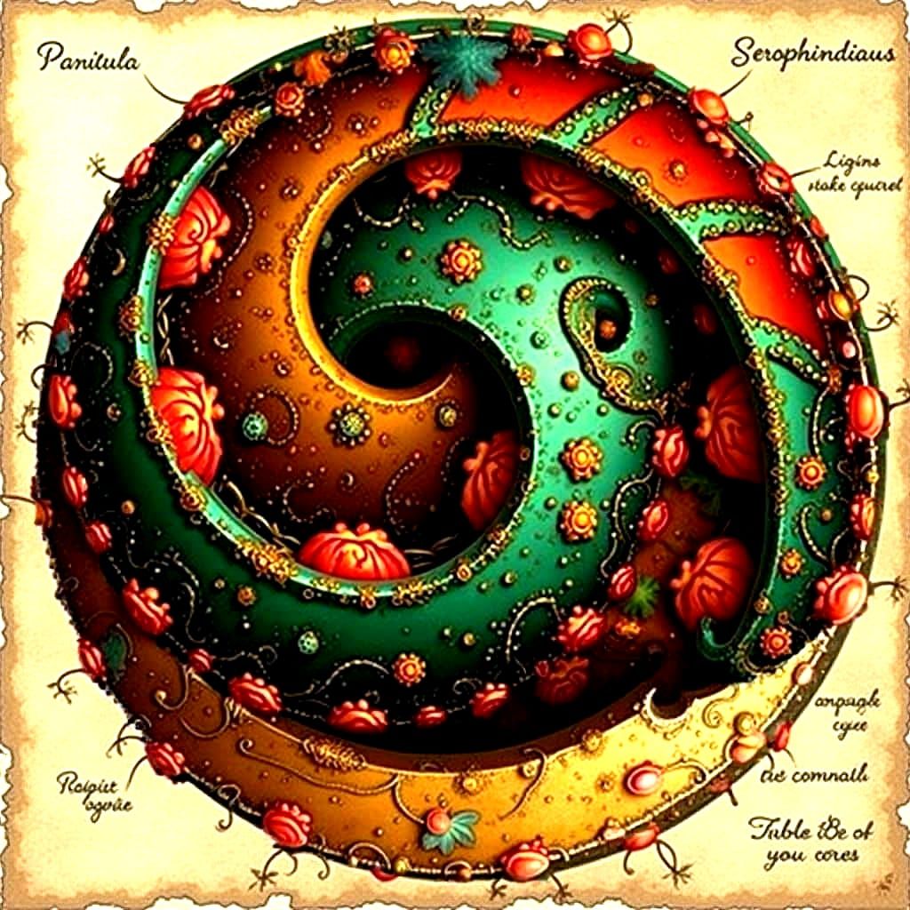 Intricate Geometric Curves in Abstract Design