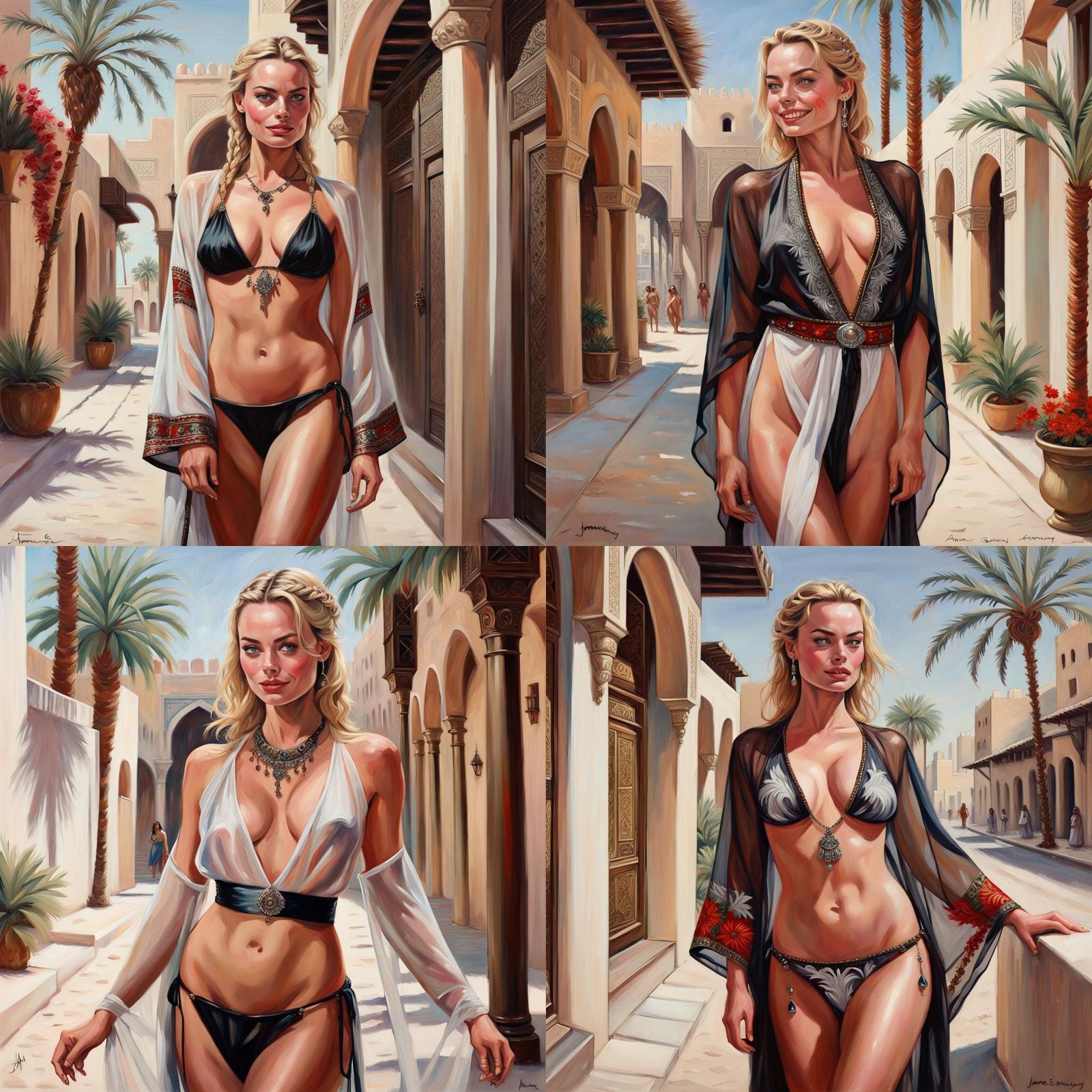 4 stunning Fantasy Bikini Styles (feat. Margot Robbie)