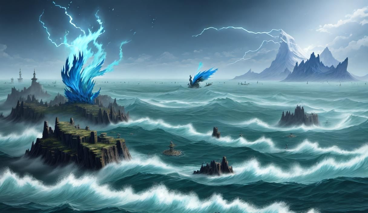 Elemental Monsters Clash in Lake of Spirits