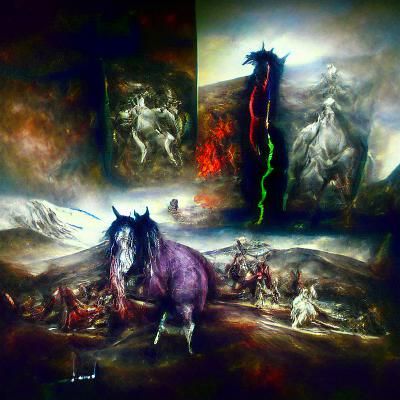 The Four Horsemen in Apocalyptic Paintings