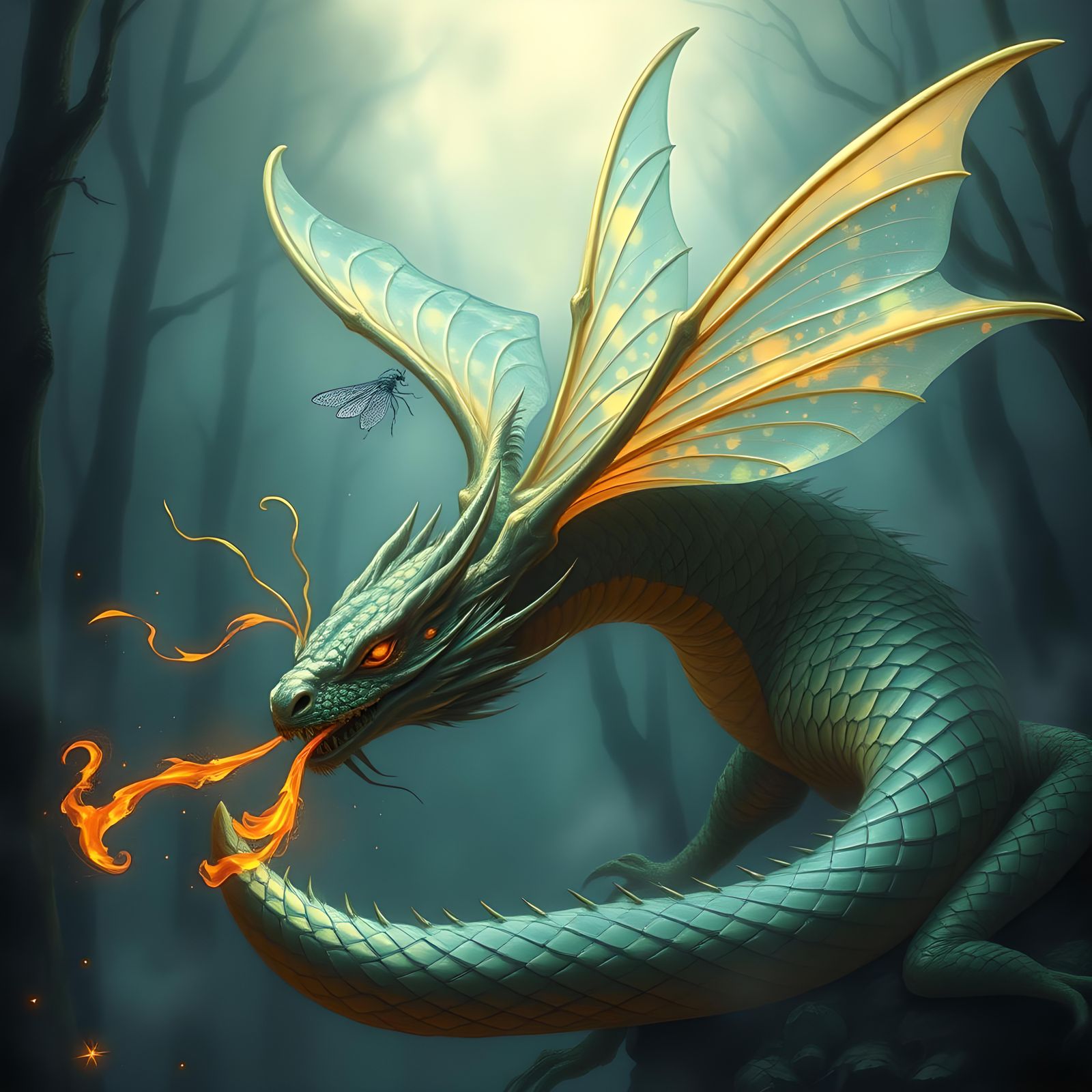 Fire-Breathing Dragon Butterfly Hybrid