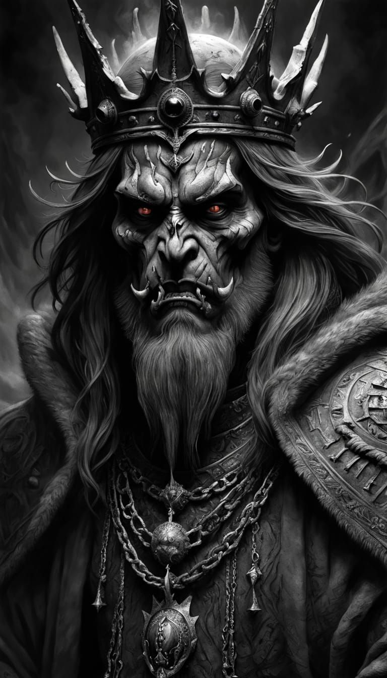 Dark Majesty in Charcoal Horror