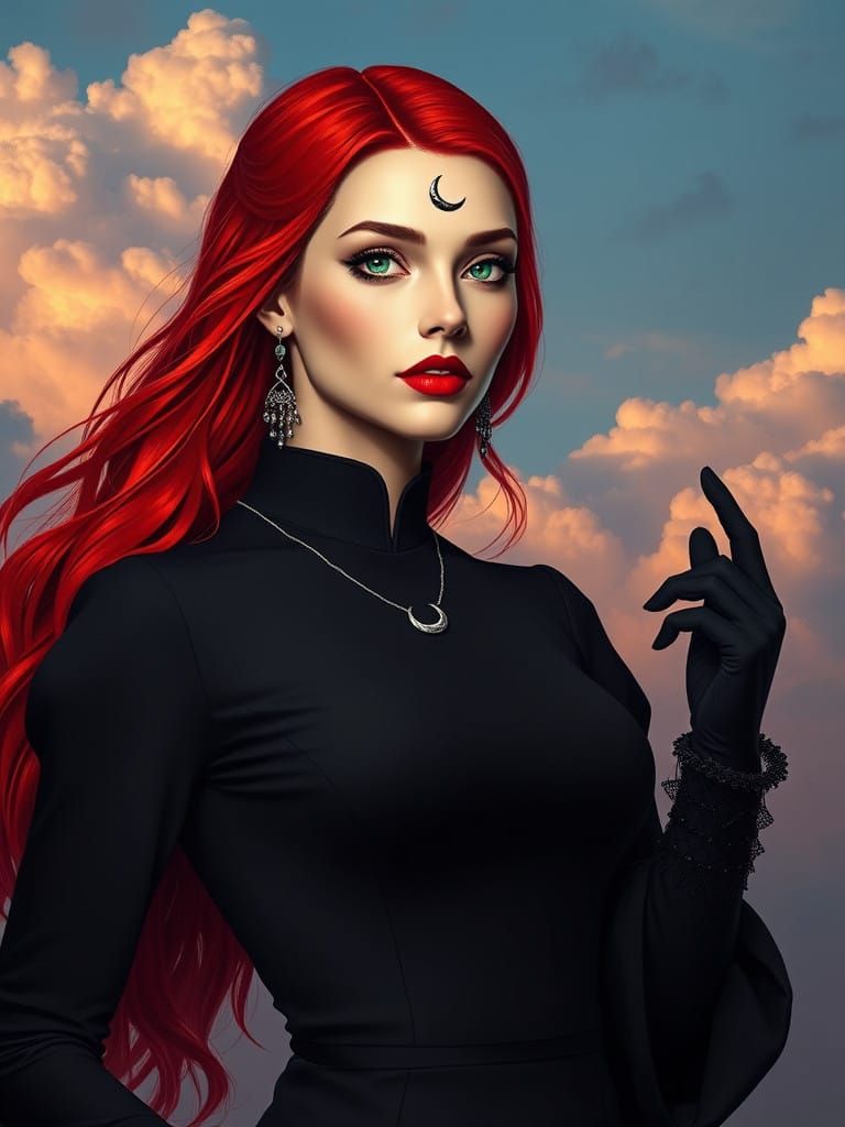 Ruby-Haired Goddess of the Dreamy Skies