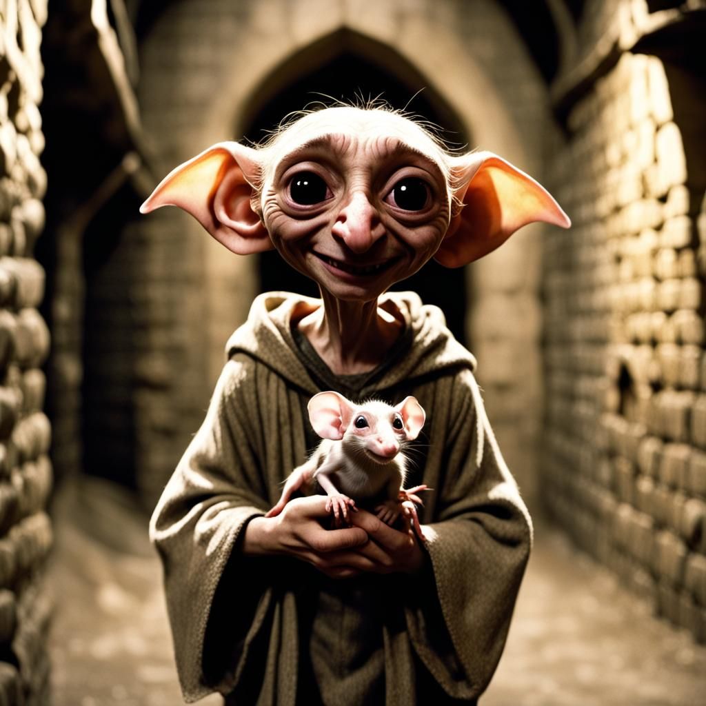 Dobby's Affection: A Castle Dungeon Scene