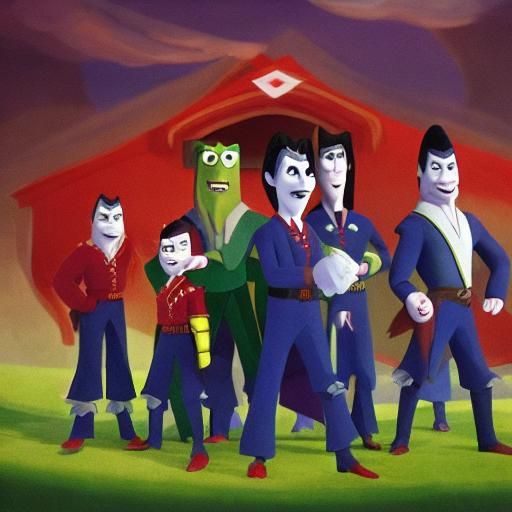 Vampire Tournament: Animated Heroes in Stop-Motion Style