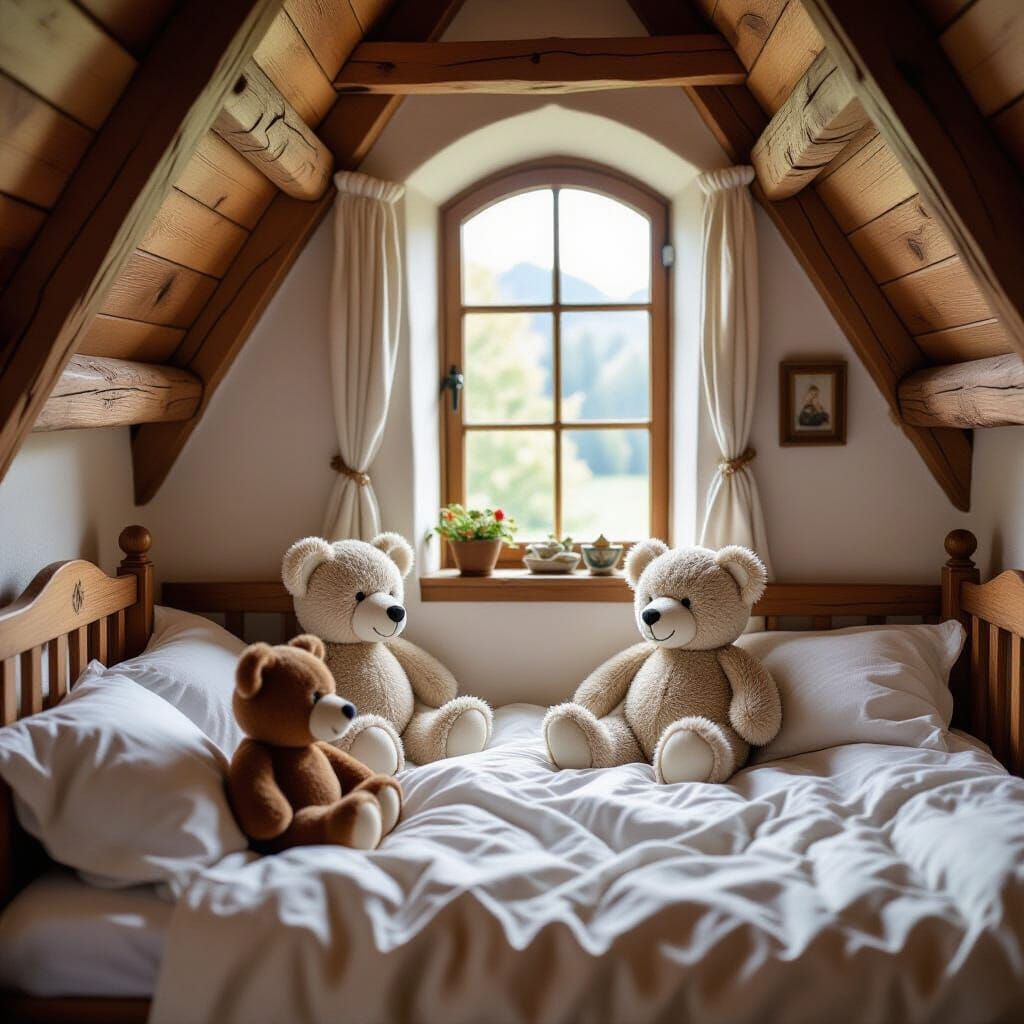 Medieval Twins Room in Castle Inspired by Alan Lee