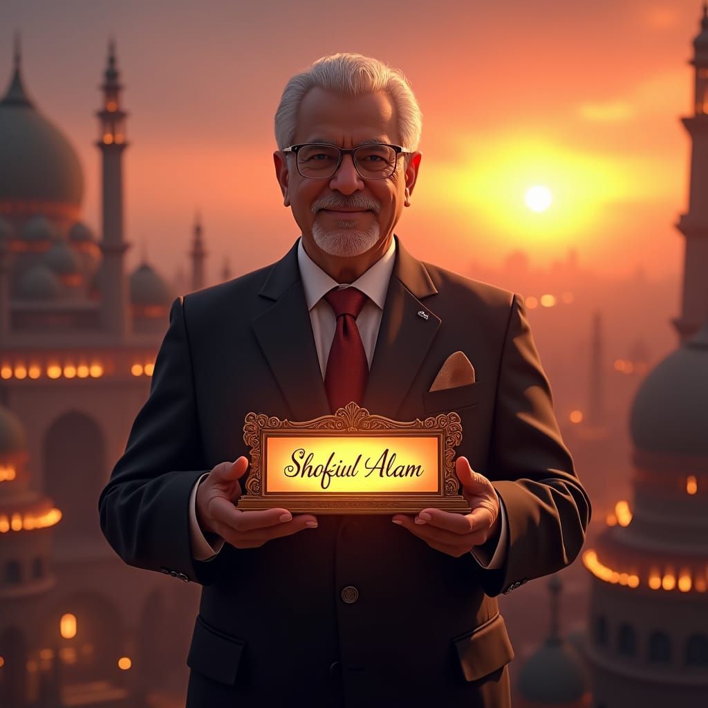 Dr. Yunus Presents 'Shofiul Alam' as Matte Painting