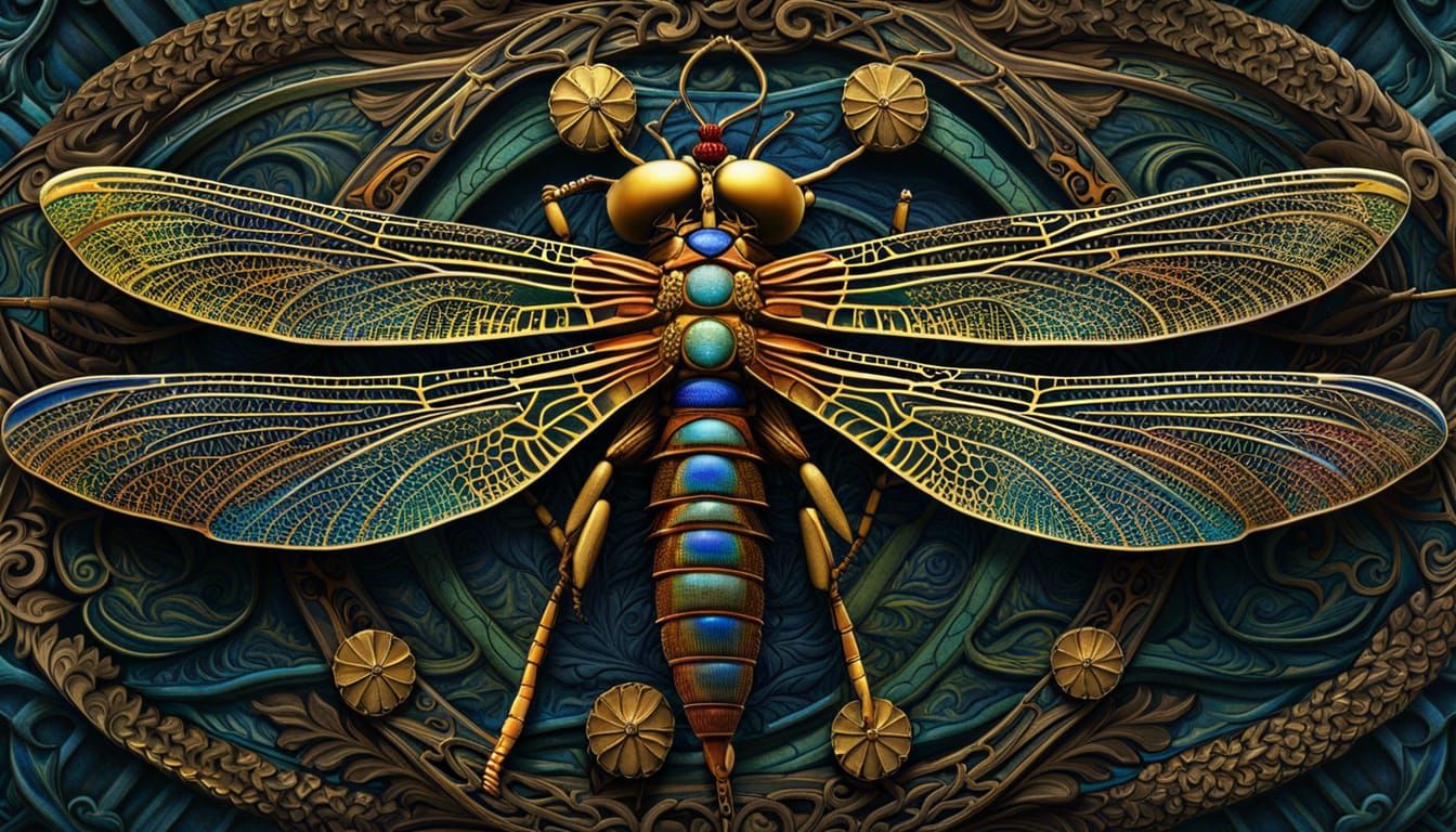 Unique Dragonfly Design for Pendant