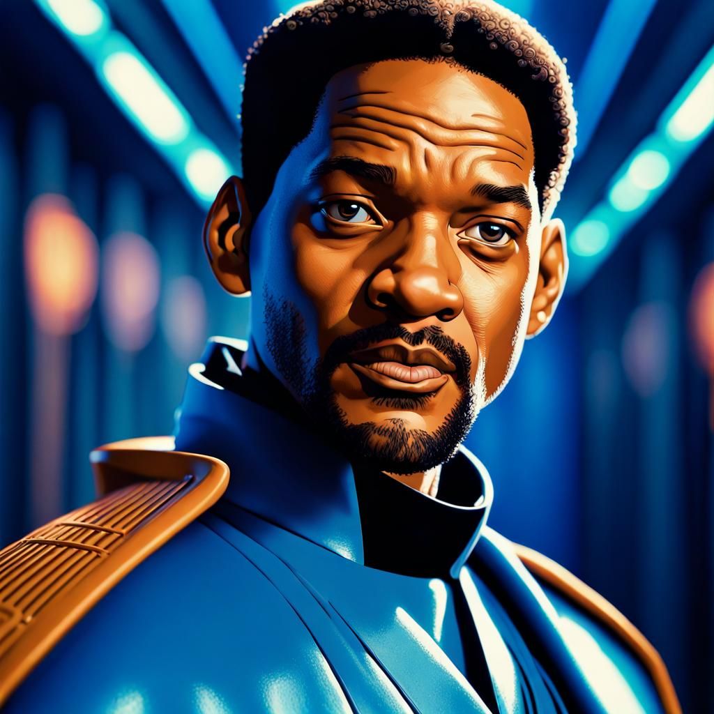 Will Smith as Lando Calrissian in Star Wars Style
