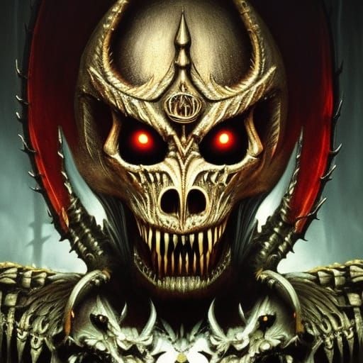 Terrifying Dark Academia Monster in Sci-Fi Fantasy Art