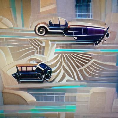 art deco car chase?