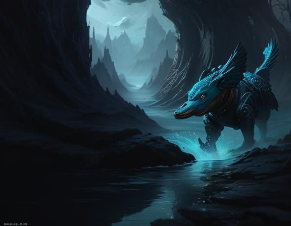 Anime Platypus Fantasy Concept Art