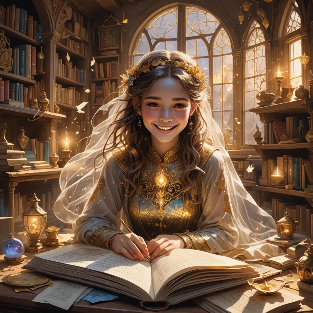 Ghost Girl Emerges from Fairytale Book