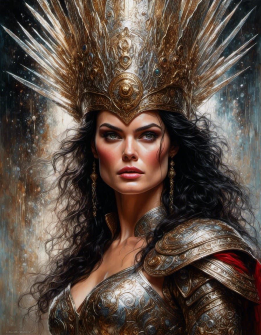 Detailed Portrait of Lady Sif in Hyperrealism Style