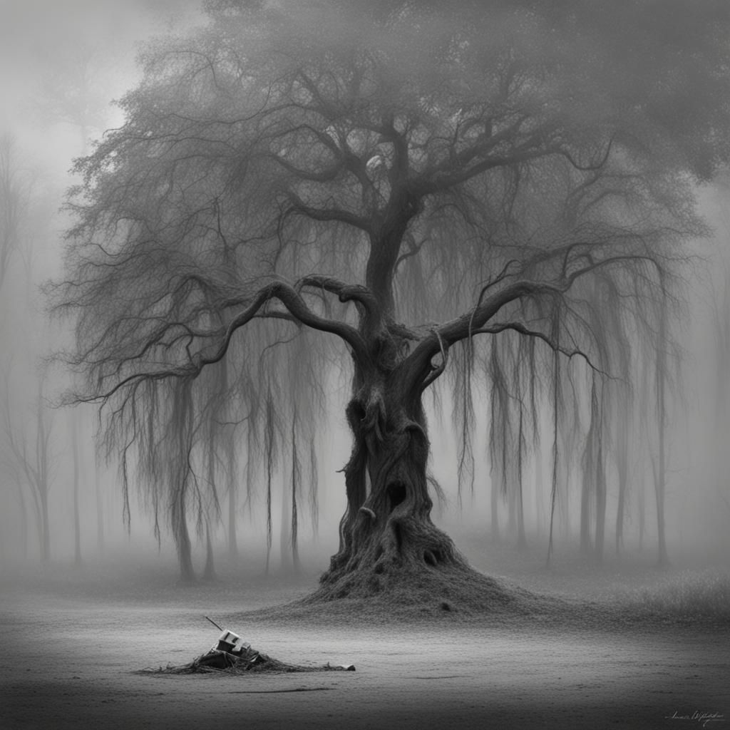 Abstract Grief of Loss AI Image