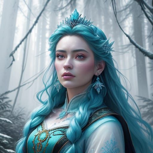 Majestic Queen in Winter Wonderland