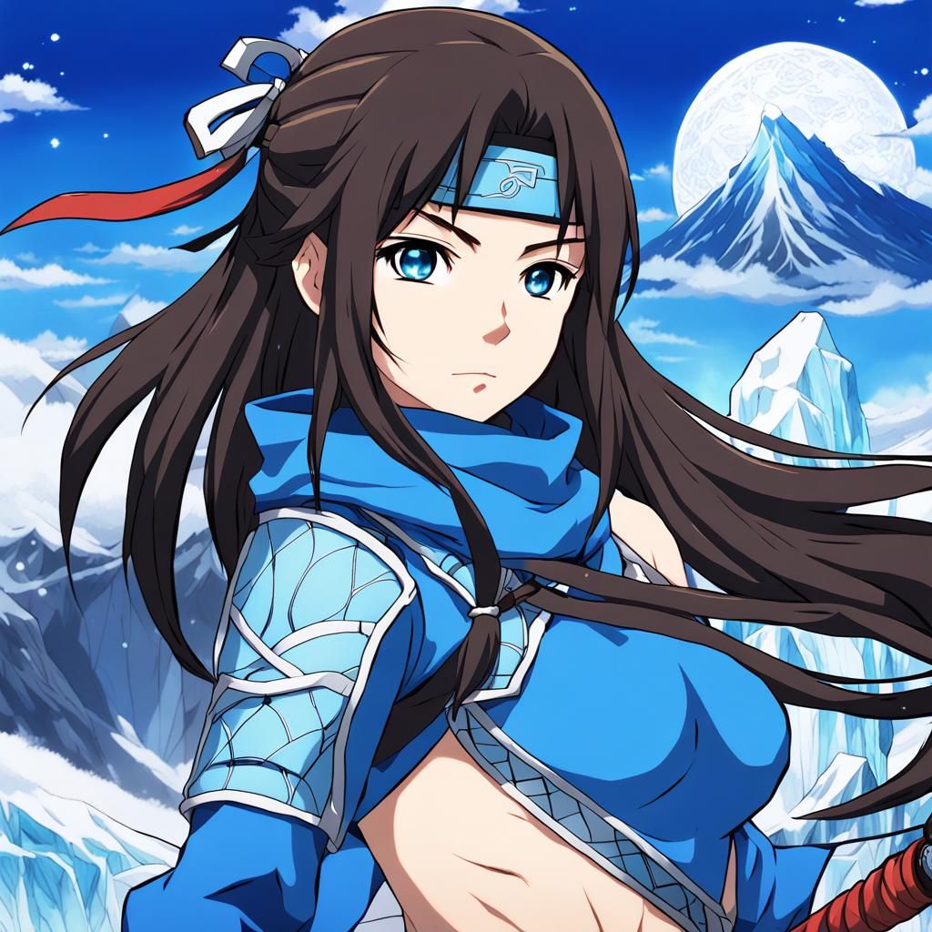 Anime Ninja Warrior with Ice Powers