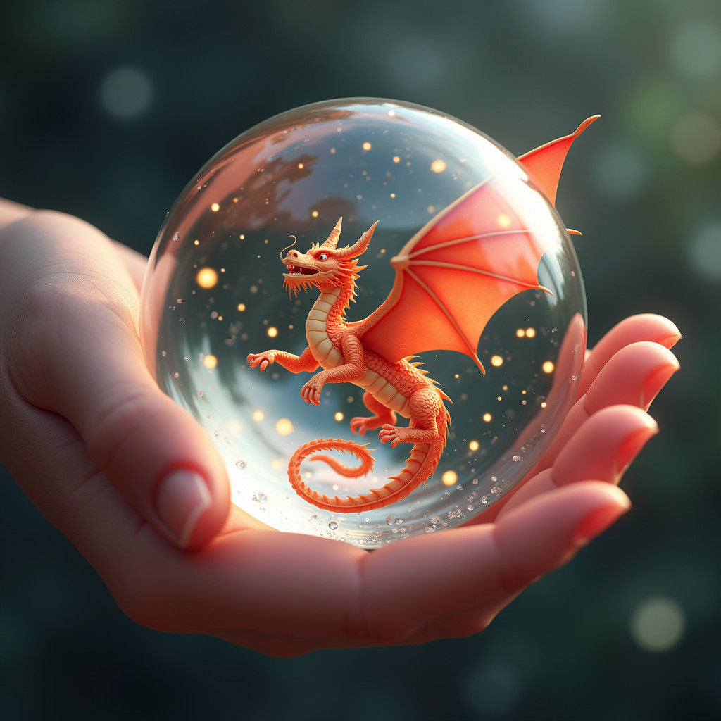 Dragon Orb: Detailed 3D Anime Art