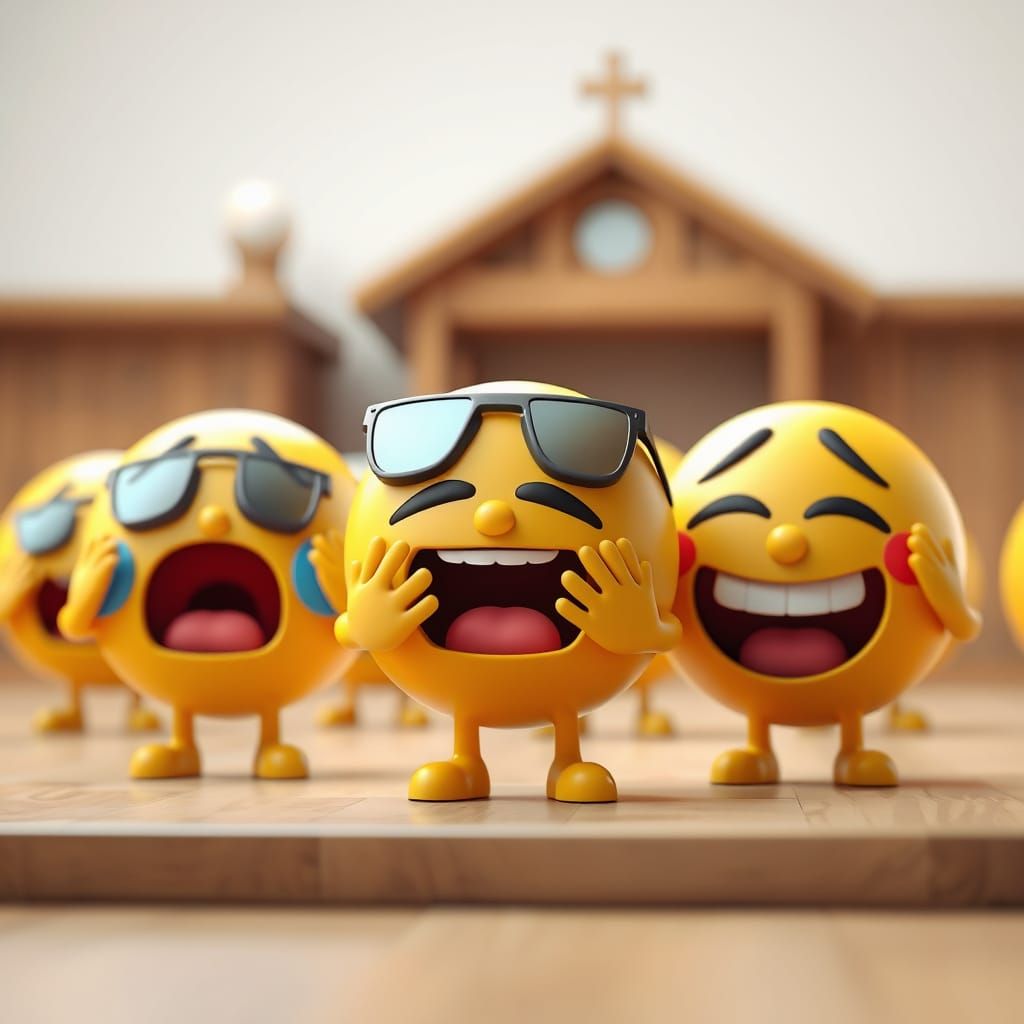 Epic Cartoon Emojis Unite in a Vibrant 3D Masterpiece