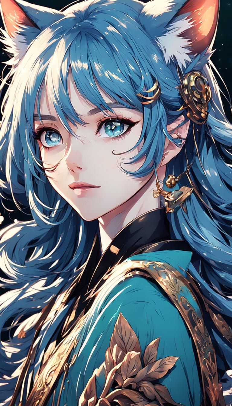 Ethereal Anime Goddess in Whimsical Anime Style