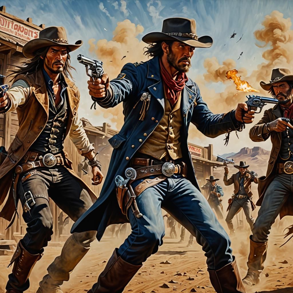 Cowboy gunfight