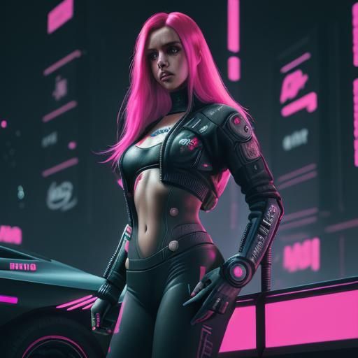 Cyberpunk Neon Cityscape of the Future