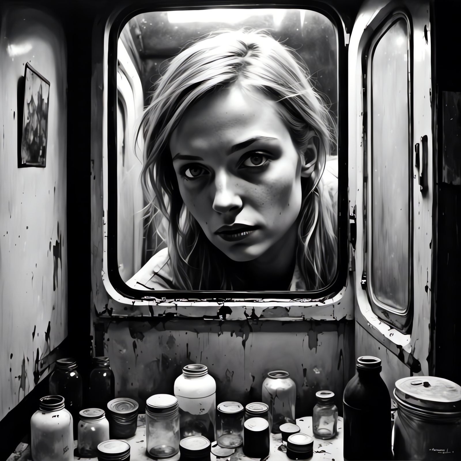 Fallout 3 Portrait: Shattered Dreams in Black and White