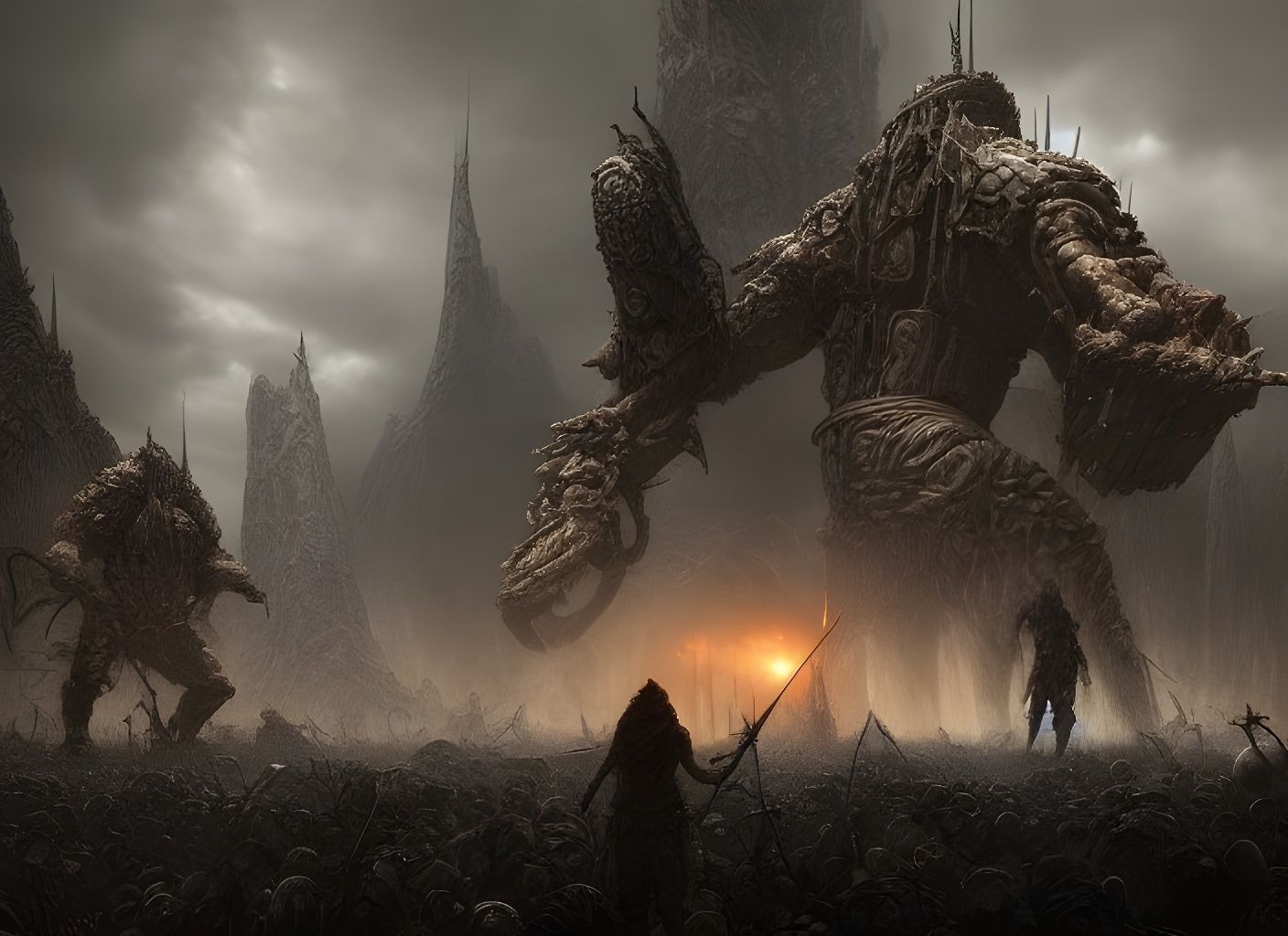 Epic Battle of Ancient Tribes and Future Machines