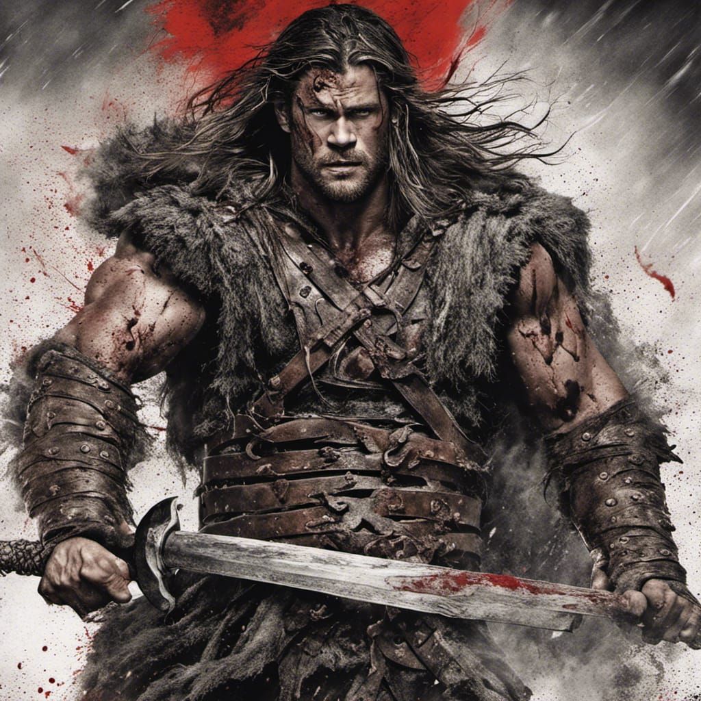 Chris Hemsworth as Conan the Barbarian