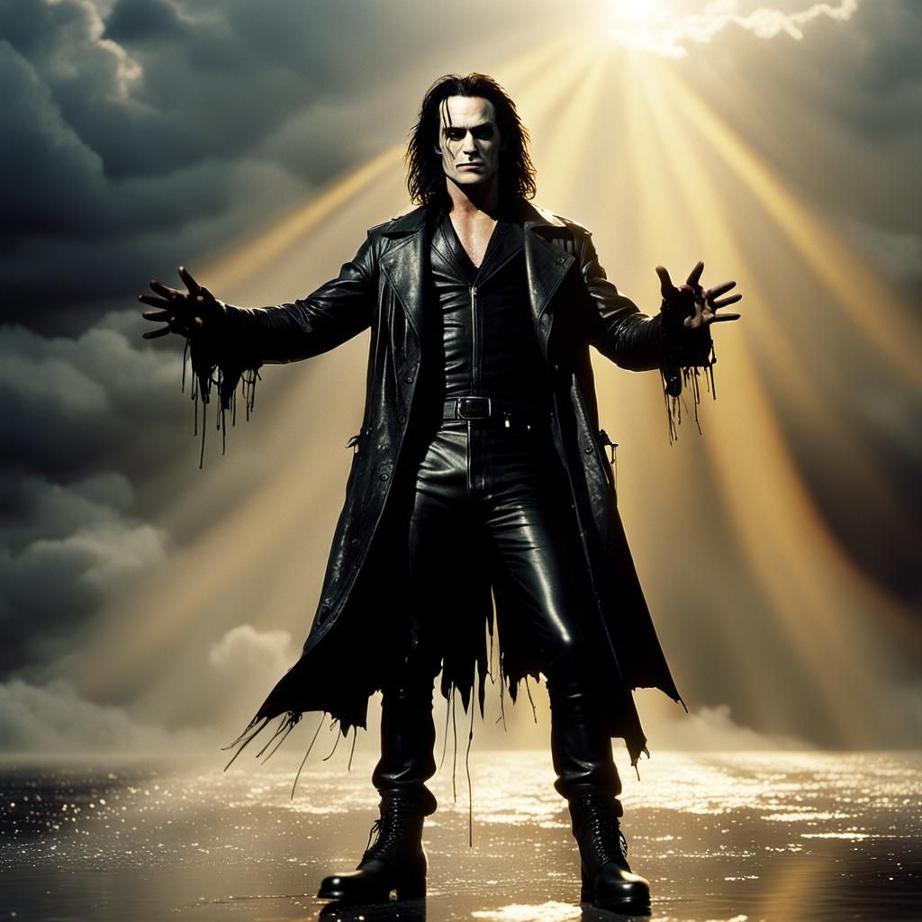 Cinematic Film Still: Eric Draven in The Crow Style