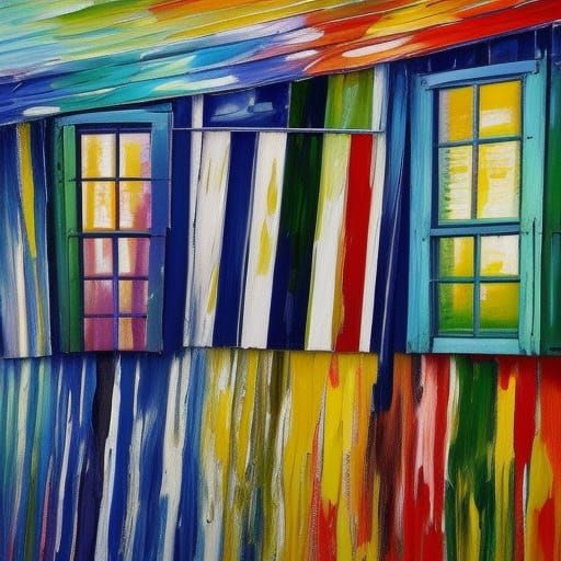 Fashionable Stripes at a Vibrant Party Scene