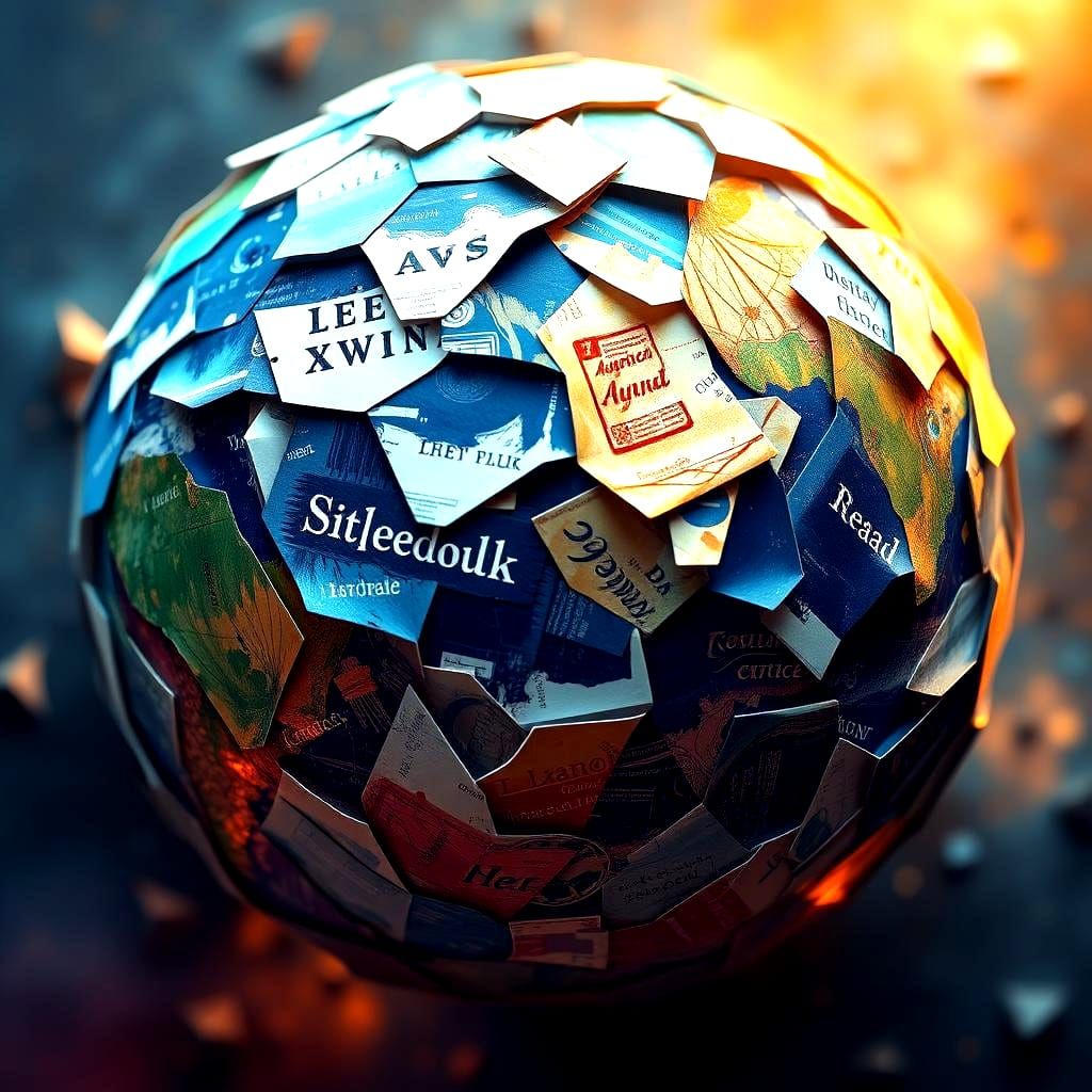 Earth as Origami: Papercraft Planet in 8K