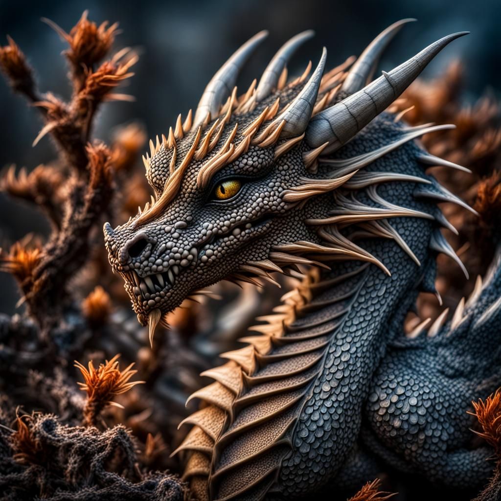 Fantasy Dragon Seeds: Hyperrealistic Cinematic Image
