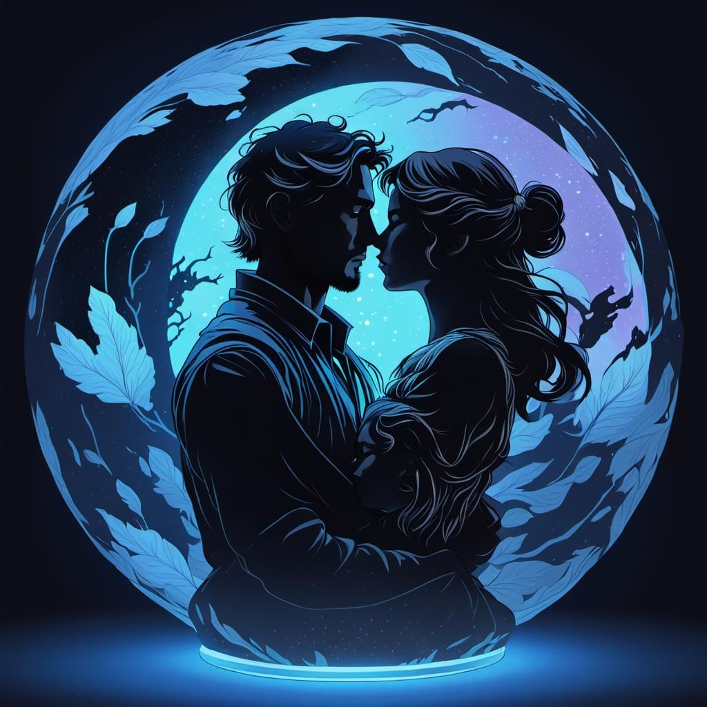 Moonlit Embrace: A Hyperdetailed Artstation Portrait