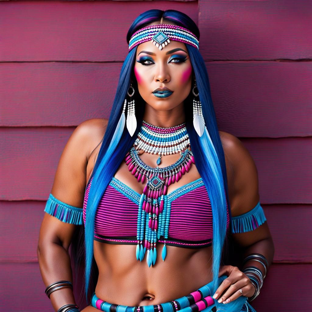 Beautiful portraits of a fits woman