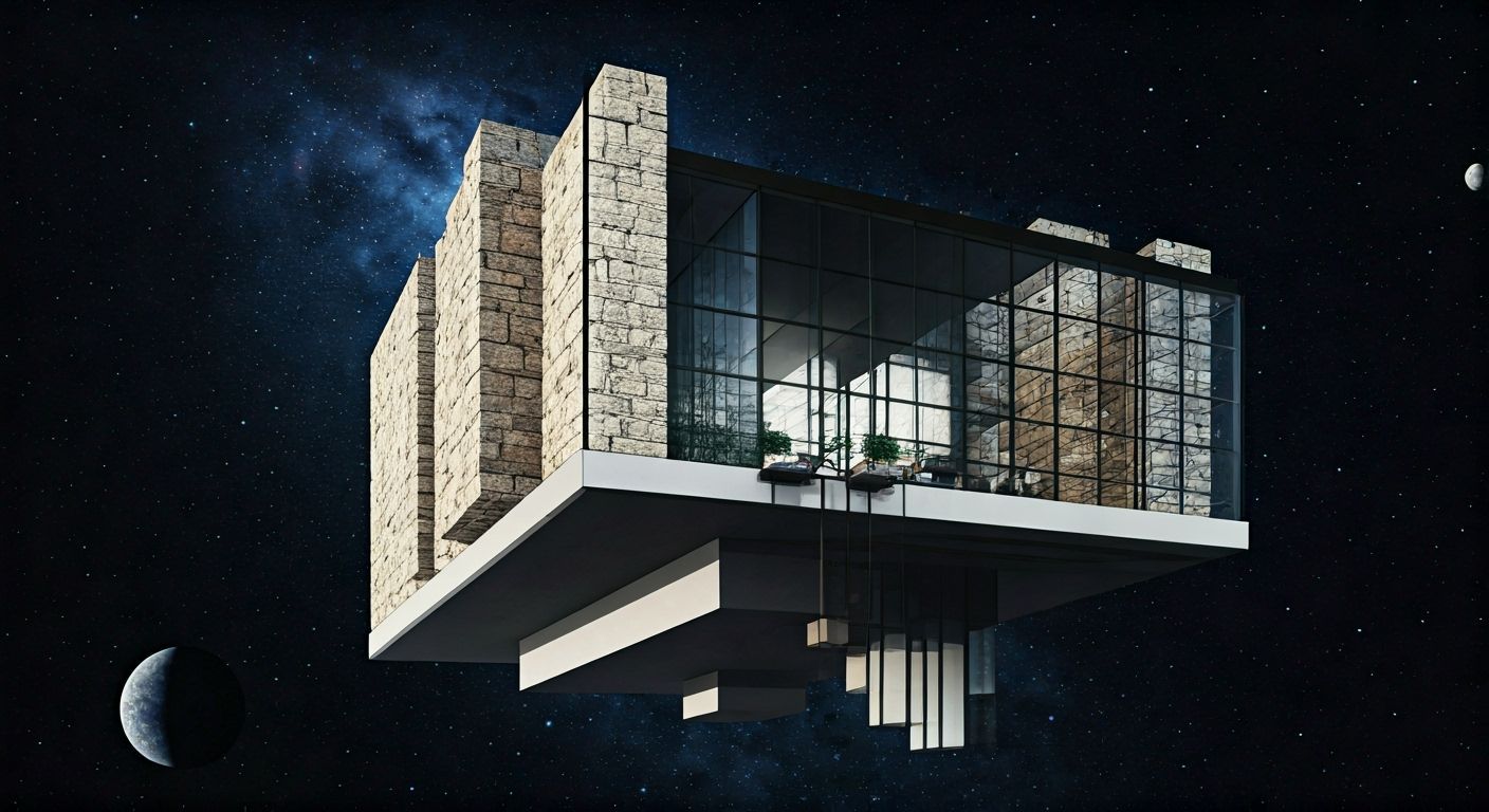 Building Floating In Space 3
