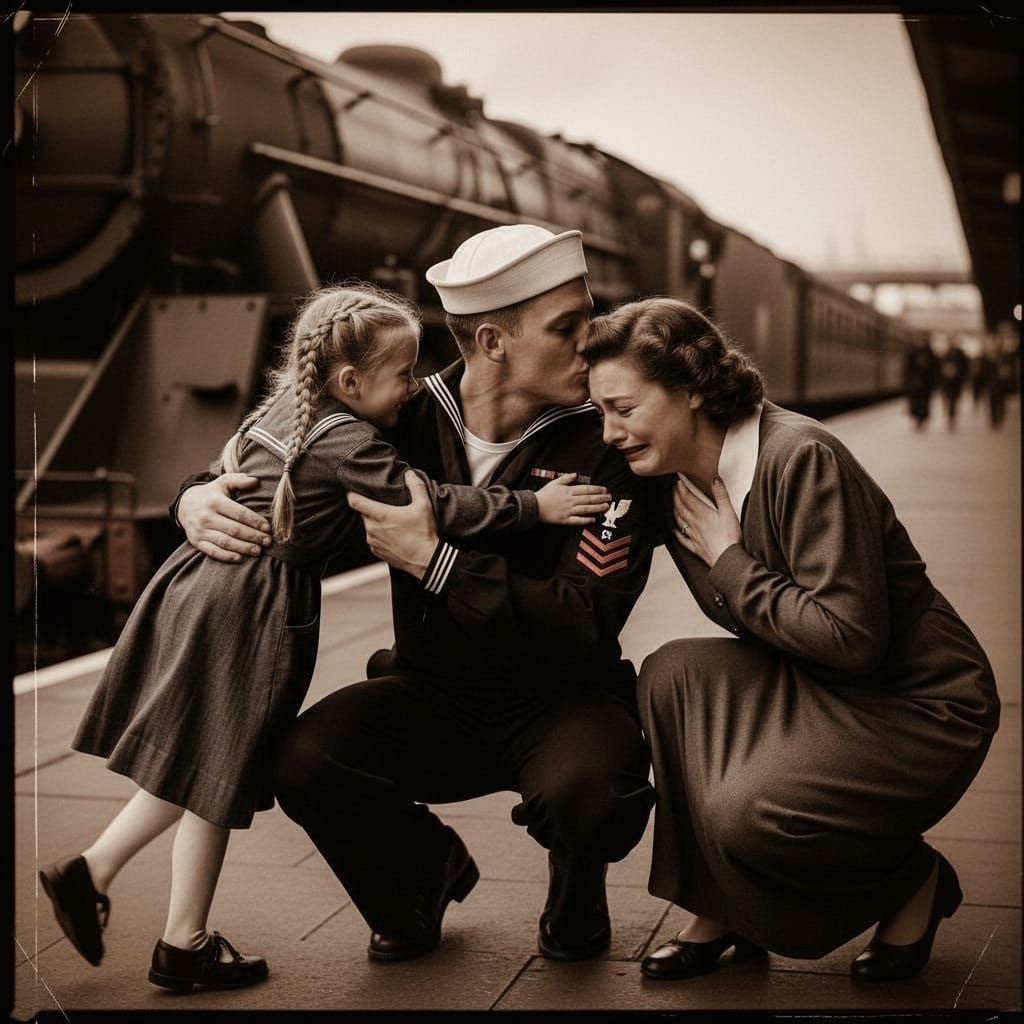 Welcome Home in Sepia Tones