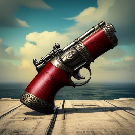 High Fantasy Flare Gun Digital Rendering