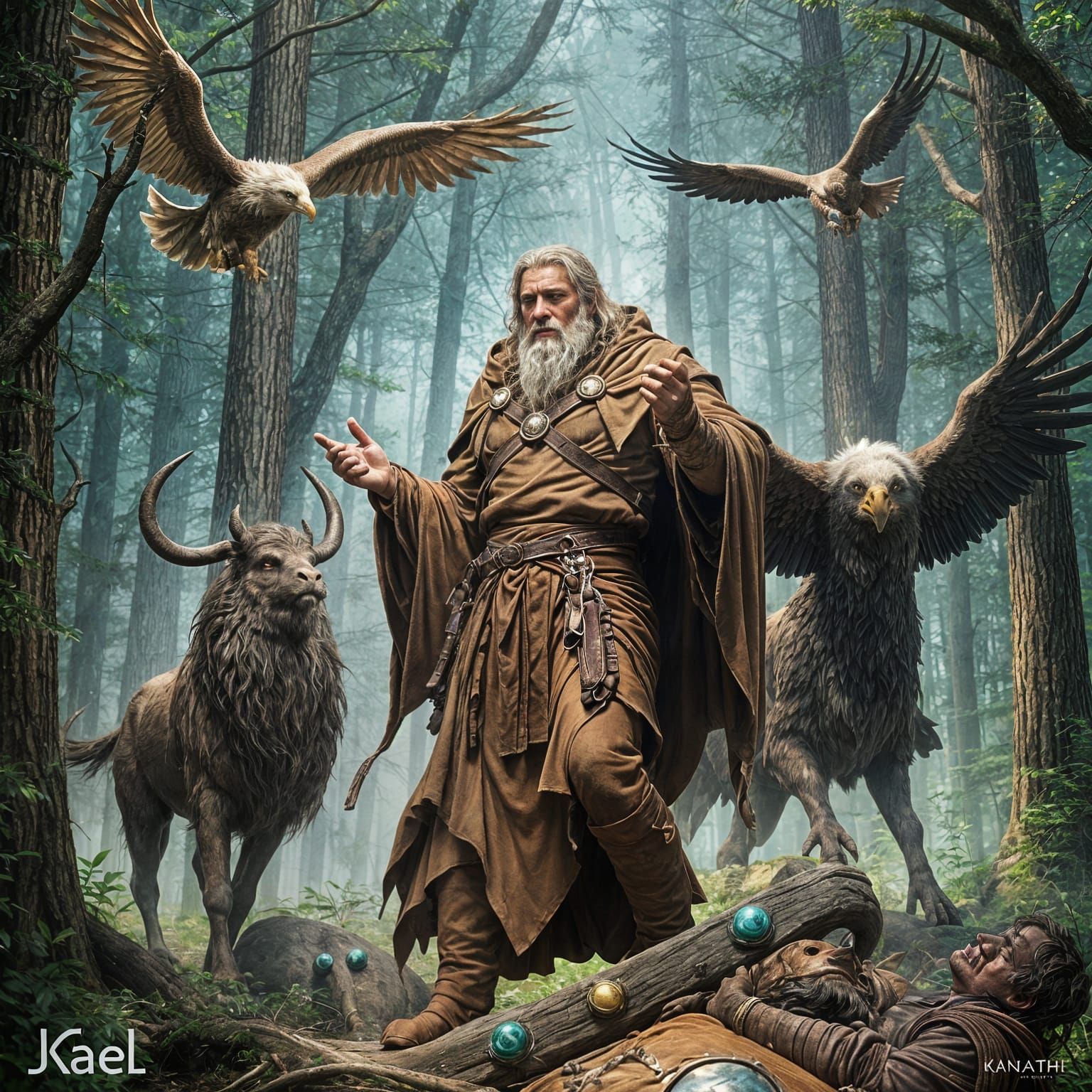 Mythical Father of Centaurs and Forest Mysteries in Ancient ...