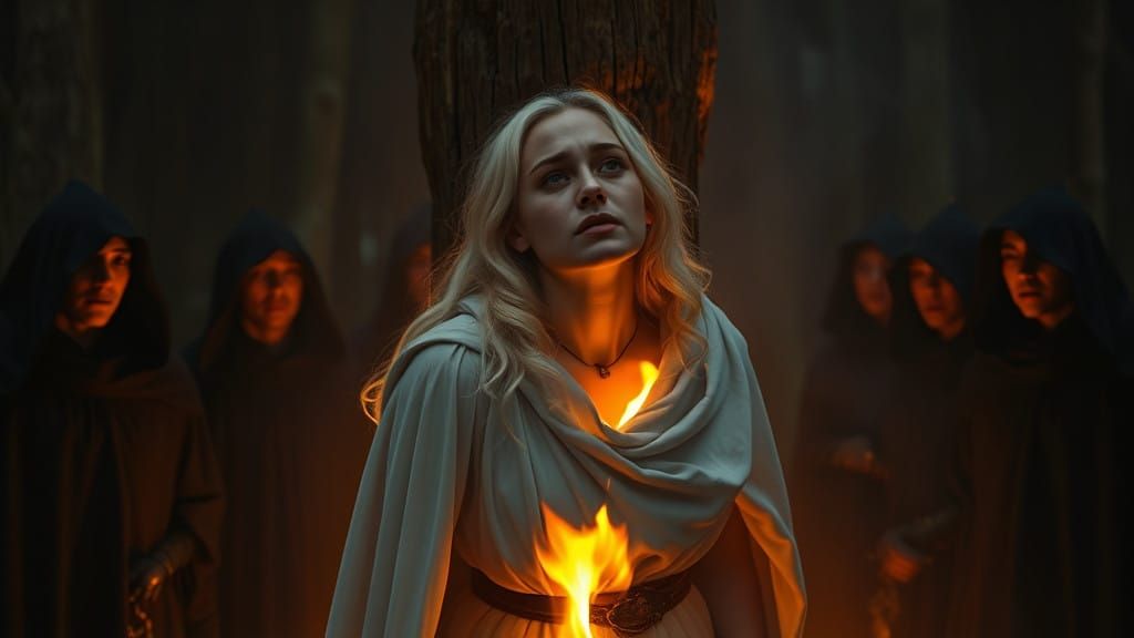 Tormented Maiden Seeks Vengeance in a Fiery Inferno, Daughte...