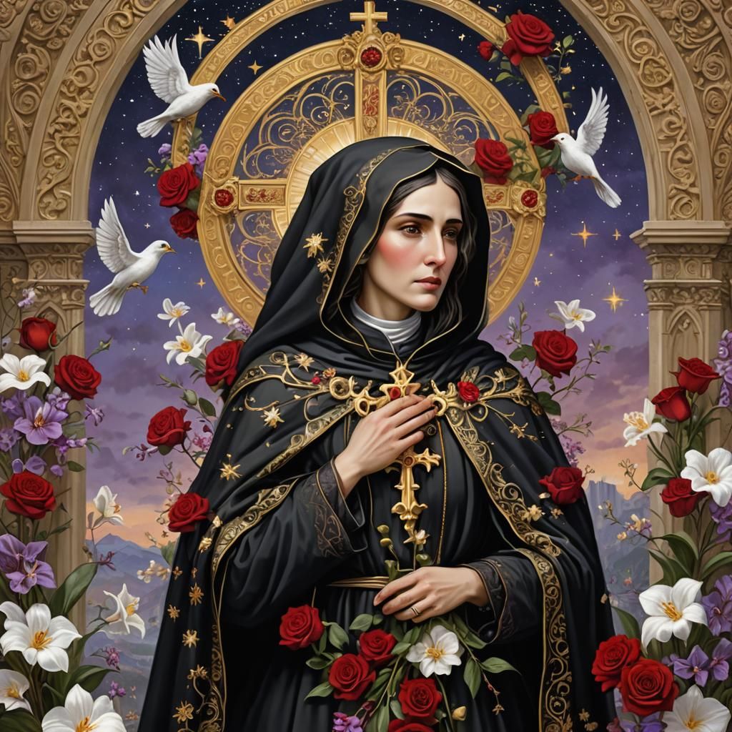 Saint Rita of Cascia in Heavenly Splendor