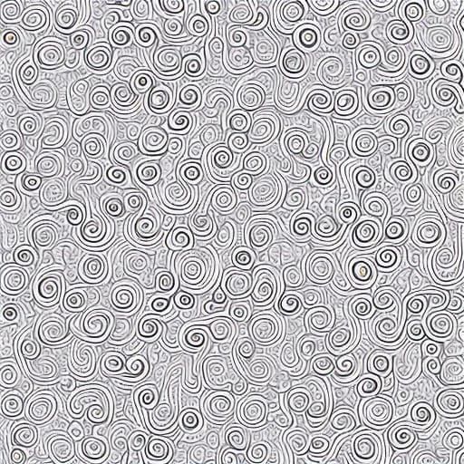 Simple Doodle on White Background in 8k