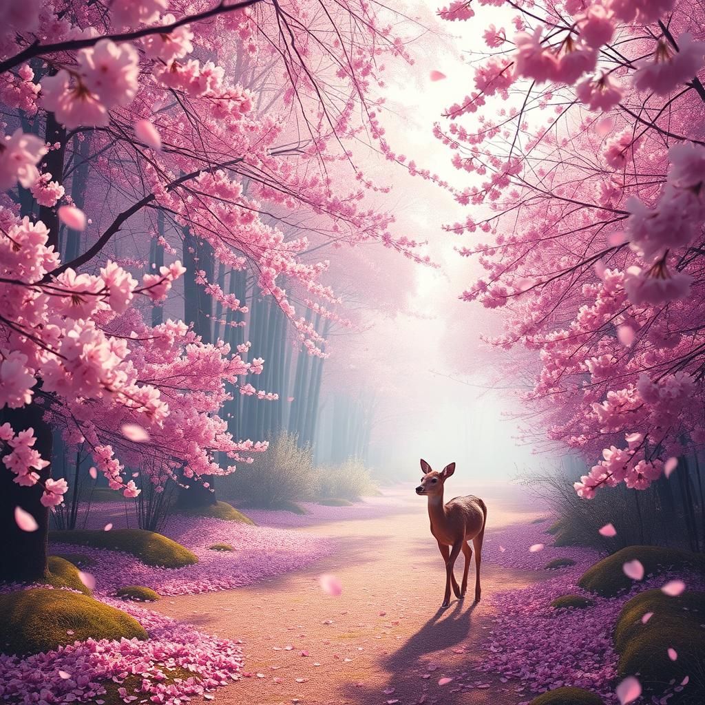 Stunning Vista Wide shot of Bright luminous spring day featu...